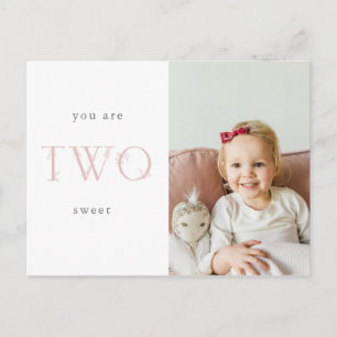 2. Geburtstag Danke Postkarte