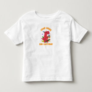 2. Geburtstag Dino Kleinkind T-shirt