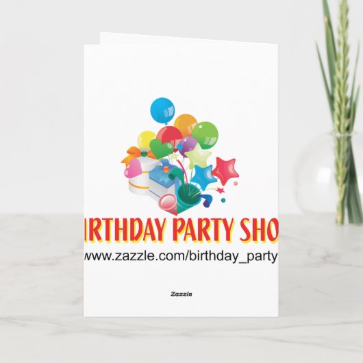 2. Geburtstag Dinosaurier Karte (Rückseite)