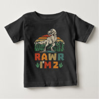 2. Geburtstag Dinosaurier T Rex Rawr Ich bin 2 für