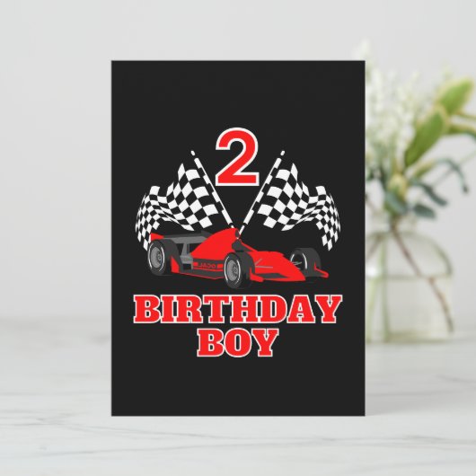 2. Geburtstag Einladung (Stehend Vorderseite)