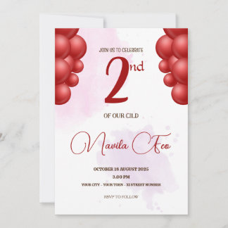 2. Geburtstag Einladung