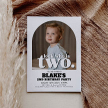 2. Geburtstag Einladung Look, der zwei Einladungen