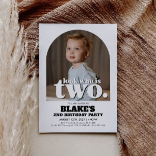 2. Geburtstag Einladung Look, der zwei Einladungen