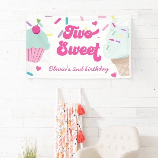 2. Geburtstag Eis und Kuchen Banner (Insitu)