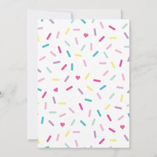 2. Geburtstag Eis und Kuchen Einladung (Rückseite)