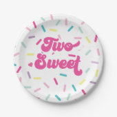 2. Geburtstag Eis und Kuchen Pappteller (Vorderseite)