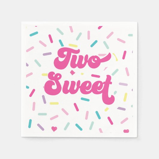 2. Geburtstag Eis und Kuchen Serviette (Vorderseite)