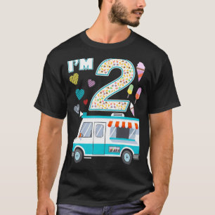 2. Geburtstag Eiscreme LKW Crew I m 2 Party Eis T-Shirt