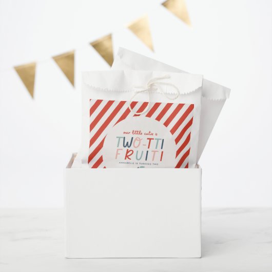 2. Geburtstag Früchte Rot Sommer Kinder Party Geschenktütchen (Party)