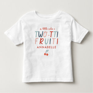 2. Geburtstag Früchte Rot Sommer Kinder Party inv Kleinkind T-shirt
