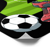 2 Geburtstag Fußball Erster Geburtstag Fußll Kinde Poster (Ecke)