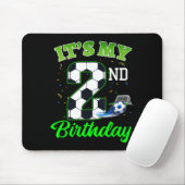 2. Geburtstag Fußball Junge Mädchen Kinder Fußball Mousepad (Mit Mouse)