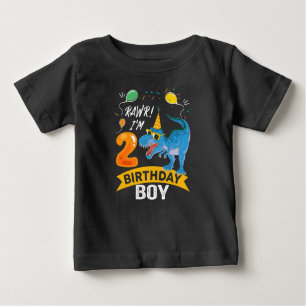 2. Geburtstag Geschenk Boy T Rex Dinosaur 2 Jahr a Baby T-shirt