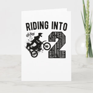 2. Geburtstag Geschenk Dirt Bike 2 Jahre Altes Mot Karte