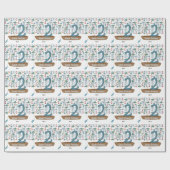 2. Geburtstag Geschenkpapier (Flach)