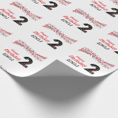 2. Geburtstag Geschenkpapier (Ecke)