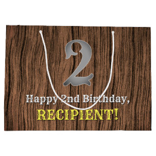 2. Geburtstag: Inspirierter Country Western Look,  Große Geschenktüte