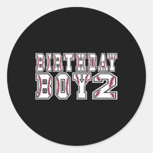 2. Geburtstag Junge 2 Jahre alt Verkaufs Thema Lie Runder Aufkleber