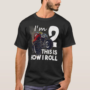 2. Geburtstag Junge Monster LKW 2 Jahre alt T-Shirt