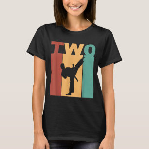 2. Geburtstag Karate Taekwondo Thema 2 Jahre alt T-Shirt