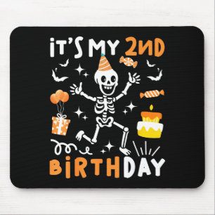 2. Geburtstag Kinder lustiges Skelett 2. Geburtsta Mousepad