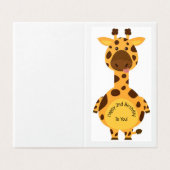 2. Geburtstag - Kinderkarte (Außenseite Aufgefaltet)