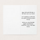 2. Geburtstag - Kinderkarte (Innenseite Aufgefaltet)