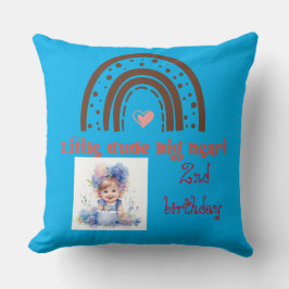 2. Geburtstag kleiner Typ Großherz Kissen