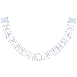 2. Geburtstag Kleinkind Seefisch-Banner Wimpelkette