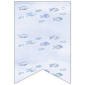 2. Geburtstag Kleinkind Seefisch-Banner Wimpelkette (Erste Fahne)