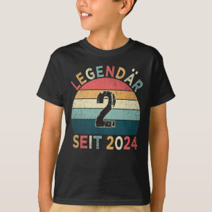 2. Geburtstag Legendär Seit 2024 Jahrgang T-Shirt