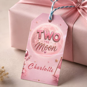 2. Geburtstag Mädchen Weltraum Geschenkanhänger