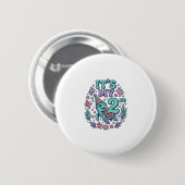 2. Geburtstag Meeresschildkröte Vintage Gravur Des Button (Vorne & Hinten)