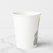 2. Geburtstag Moderne Grau-Elefant-Party-Cups Pappbecher (Rechts)