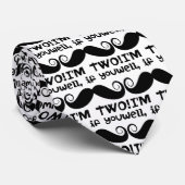 2. Geburtstag Mustache Krawatte (Gerollt)