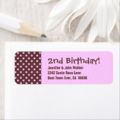 2. Geburtstag Niedlich Polka Dot Pattern (Insitu)