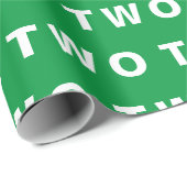 2. Geburtstag Niedlicher Grüner Junge Kindermuster Geschenkpapier (Rolleneckpunkt)