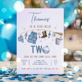 2. Geburtstag O-Fish-Ally Zwei Geburtstag Einladung
