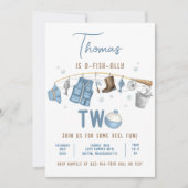 2. Geburtstag O-Fish-Ally Zwei Geburtstag Einladung (Vorderseite)