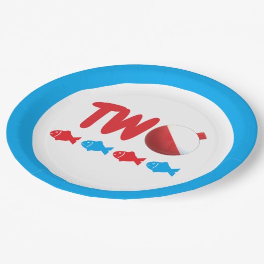 2. Geburtstag Pappteller (Schrägansicht)