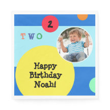 2. Geburtstag Party farbenfrohe, helle, moderne Ze