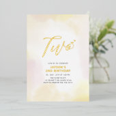 2. Geburtstag Party Folieneinladung (Stehend vorne)