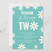 2. Geburtstag Party für Jungen Mädchen Kinder Einladung (Vorderseite)