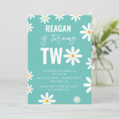 2. Geburtstag Party für Jungen Mädchen Kinder Einladung (Stehend Vorderseite)