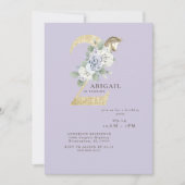 2. Geburtstag Party Pony Lila Einladung (Vorderseite)