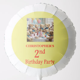 2. Geburtstag Party Teddy Bears Party Ballon