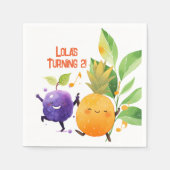 2. Geburtstag Party Zwei-Ti Fruchtigkeit Serviette (Vorderseite)