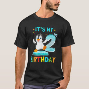 2. Geburtstag Pinguin Geburtstag 2 Jahr alt T-Shirt