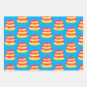 2. Geburtstag Pink Cake Geschenkpapier Set (Vorderseite 3)